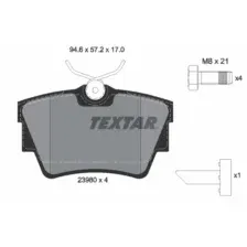 Колодки тормозные дисковые задн NISSAN PRIMASTAR автобус 01- PRIMASTAR фургон 02- OPEL VIVARO Combi 01- VIVARO c бортовой TEXTAR 2398001