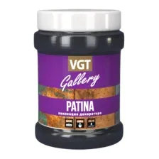 Защитно-декоративный состав VGT Gallery Лессирующий. Эффект черчения Patina (200г, матовый)