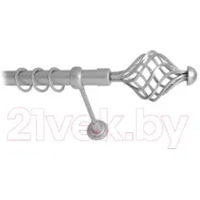 Карниз для штор Lm Decor Вираж 098 1р гладкий 25мм (сатин, 1.8м)