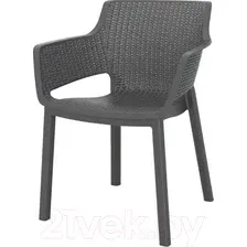 Стул пластиковый Keter Eva / 247234 (графит)