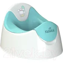 Детский горшок Kidwick Трио KW090101 (белый/бирюзовый)