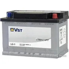 Автомобильный аккумулятор VST Стандарт L3-1 74 R+ (74 А·ч)