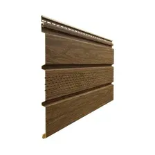 Софит для крыши Docke Lux с центральной перфорацией (миндаль)