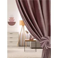 Комплект штор Soft Lines Бархат 9102G-A25 (150x270, пыльная роза)