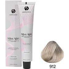 Крем-краска для волос AdriCoco Miss Adri, 912 осветляющий пепельный перламутровый, 100 мл