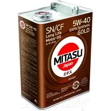 Моторное масло Mitasu Gold LL SN/CF 5W40 / MJ-107-4 (4л)