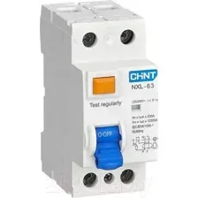 Устройство защитного отключения Chint NXL-63 1P+N 25А 30мА тип A 6кА 280716