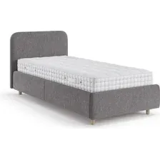 Кровать Sonit Mia 120x200 с ПМ шенилл Eclipse (07 светло-серый)