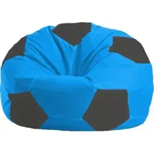 Кресло-мешок Flagman Мяч Стандарт М1.1-267 (голубой/черный)