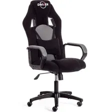 геймерское кресло Tetchair Driver (22) (флок), черный / серый