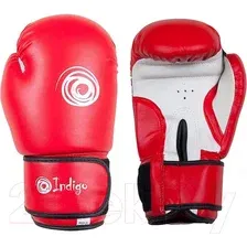 Тренировочные перчатки Indigo PS-799 (12 oz, красный)