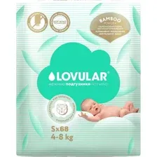 Подгузники Lovular Bamboo S 4-8 кг (68 шт)