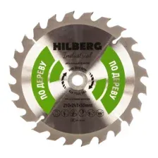 Диск пильный серия Hilberg Industrial Дерево 210*24Т*30 mm