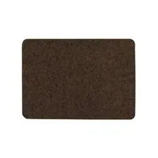 Коврик придверный влаговпитывающий ребристый VORTEX Slim 50×80 см коричневый (24387)