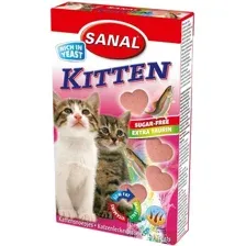 Лакомство для кошек Sanal Kitten с лососем и таурином 30 г