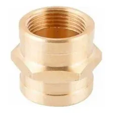 Муфта  1" вн.-вн, латунь, AV Engineering