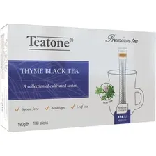 Чай пакетированный Teatone Черный С чабрецом (100пак)