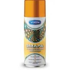 VIXEN VX-19200 Эмаль универсальная металлик золото 520 мл аэрозоль