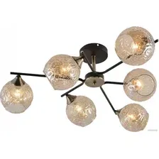 Люстра средней высоты Mirastyle MH-1488/6 BK+AB