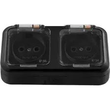 Розетка Bylectrica Пралеска аква РА16-302 (черный)