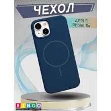Бампер Bingo Silicone Magnetic для APPLE iPhone 15 Синий