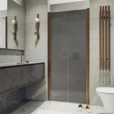 Душевая дверь MaybahGlass 198x120 MGD-429-2 (графит матовый/бронза)