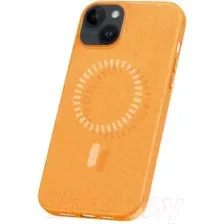 Чехол-накладка Baseus Fauxther для iPhone 15 / 660152094B (оранжевый)