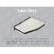 Салонный фильтр LynxAuto LAC-1011