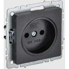 Розетка IEK Brite РС10-1-0-БрЧ