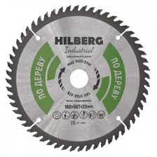 Диск пильный Hilberg Industrial Дерево 160x20x56Т HW162