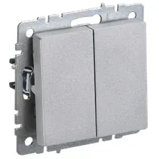 Выключатель IEK Brite BR-V22-0-10-K47 (алюминий)