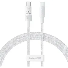 Кабель BASEUS Gem Fast-Charging Data USB-C to USB-C 2 м Moon White 