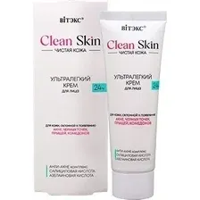 Крем для лица Витэкс Clean Skin чистая кожа ультралегкий крем для лица 24ч с анти-акне комплексом 50 мл