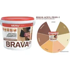 Шпатлевка MAV Brava Acryl Profi-1 1.3 кг (дуб)