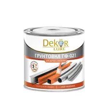 Грунтовка ГФ-021 DEKOR красно-коричневая 800г