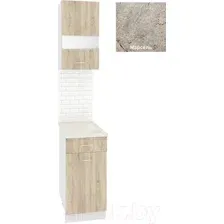 Готовая кухня Кортекс-мебель Корнелия Экстра 40р1ш правый (дуб сонома/марсель)