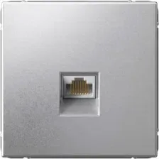Розетка Systeme (Schneider) Electric ArtGallery GAL000386 (алюминий)