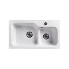 Мойка из искусственного камня BELUX SG-REC-DUO 8045-01 белый кварц (SG-REC-DUO 8045-01)