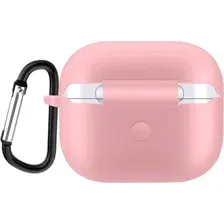 Чехол Sundays для AirPods 3 с карабином (розовый)