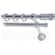 Карниз для штор Lm Decor Имидж 116 2р гладкий (хром, 1.6м)