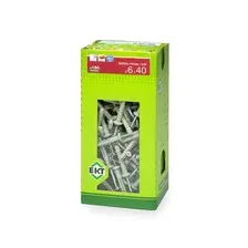 Дюбель-гвоздь 6х40 гриб, нейлон ЕКТ (упак/180шт)