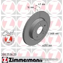 Тормозной диск Zimmermann 200253620