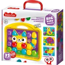 Мозаика для малышей Baby Toys Котик, 32 элемента, 04105