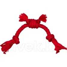 Игрушка для собак Playology Puppy Sensory Rope / P33389 (с ароматом говядины, красный)