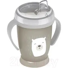 Поильник Lovi Buddy Bear с мягким носиком / 35/344 (250мл, бежевый)