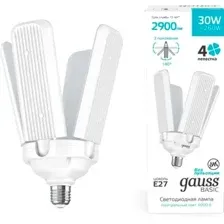 Светодиодная лампочка Gauss Basic 30W 2900lm 4000K E27 Клевер-4 11732232