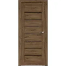 Дверь межкомнатная Юни Бона 01 90x200 (дуб стирлинг/стекло черное)