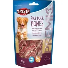 Лакомство для собак Trixie Premio косточки из утиного мяса с рисом (80г)