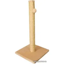 Когтеточка Cat House Столбик 75 (сизаль бежевый)
