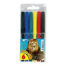 Фломастеры 6 цветов "ZOO"
